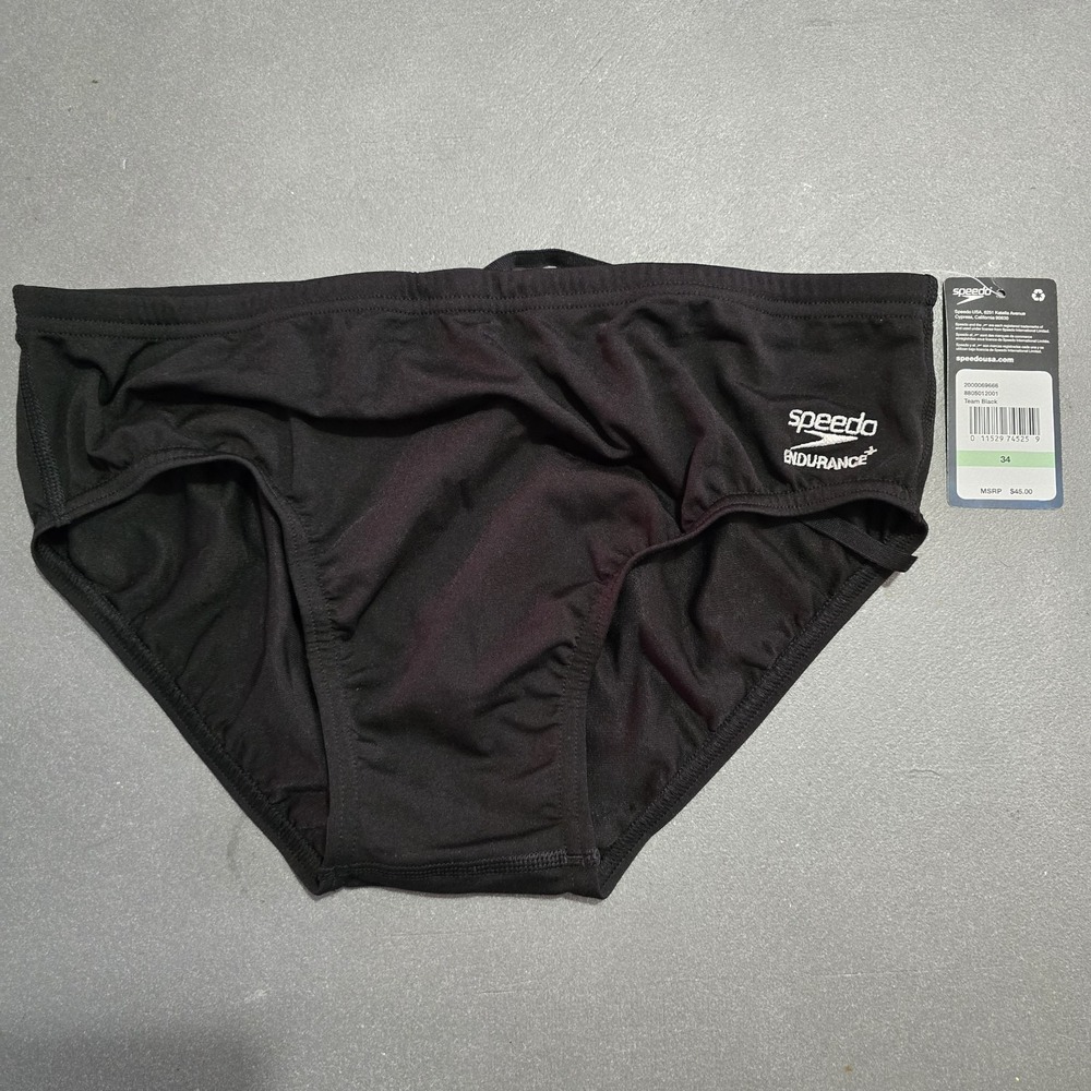 SPEEDO Men's BRIEFS BLACK Size 34 - New with tags